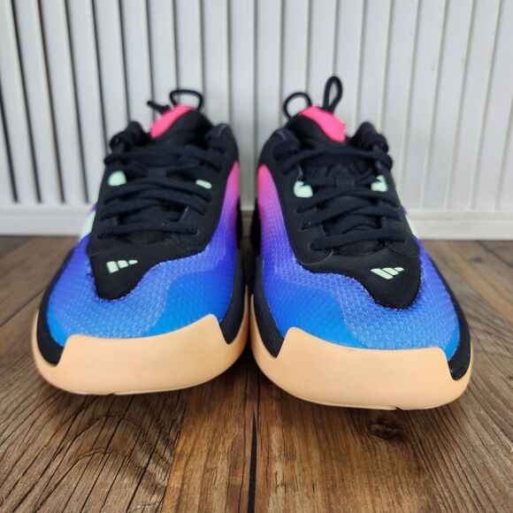 Adidas Exhibit Select 2.0 Womens 7 Black Blue Basketball Sneakers Shoes IH5277 - Picture 2 of 9